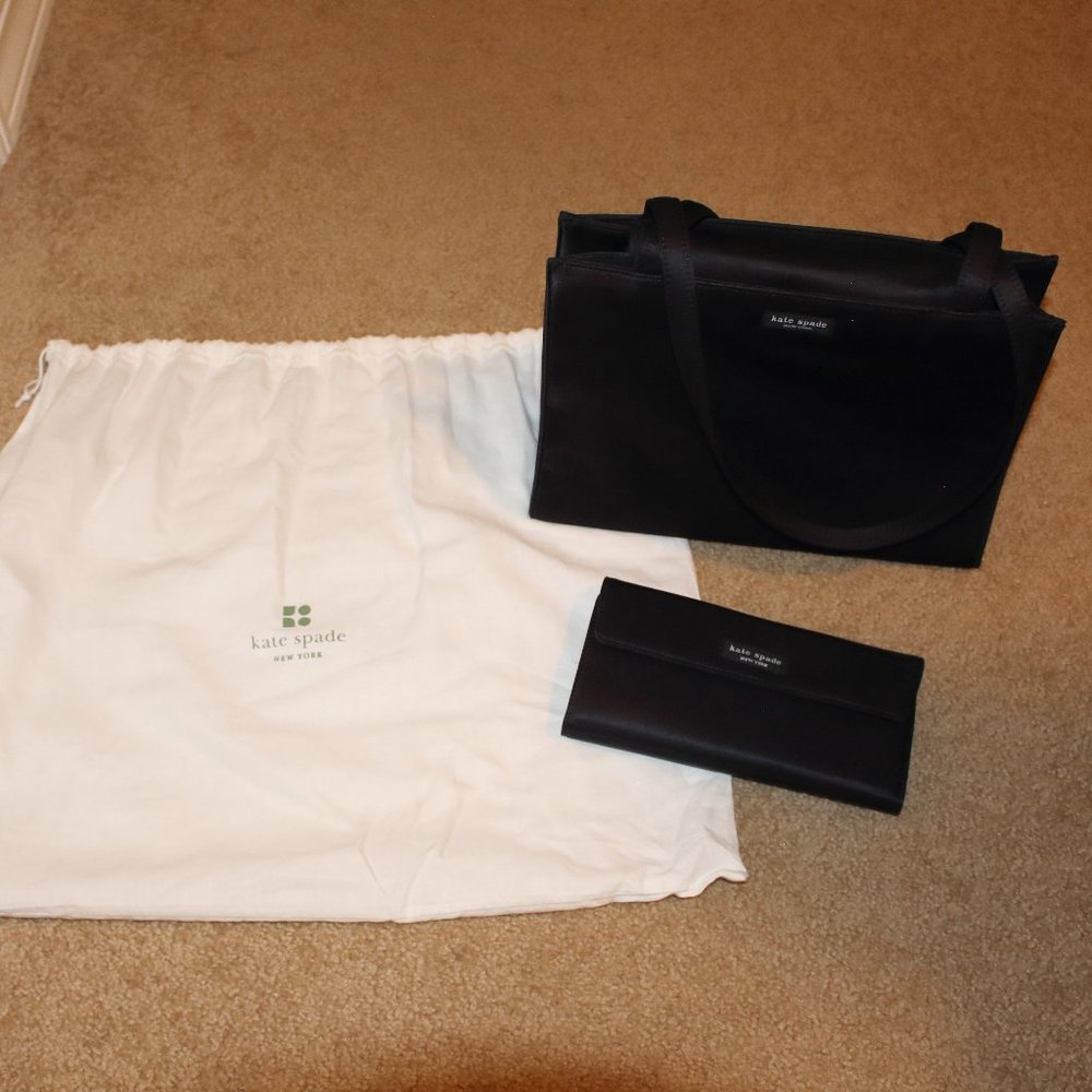 Kate Spade Tote w/ Wallet - Black